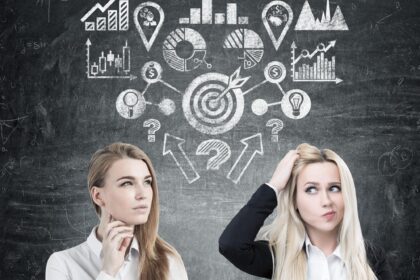 Two women and business choice
